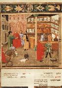 unknow artist Scene of Pharmacy,from Avicenna's Canon of Medicine Germany oil painting artist